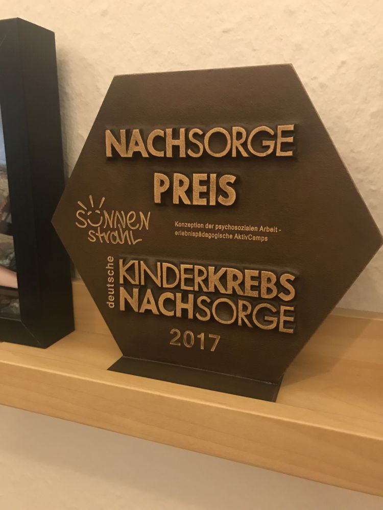 Spendenmarathon 2019 - Auszeichnung des Sonnenstrahl e.V. 