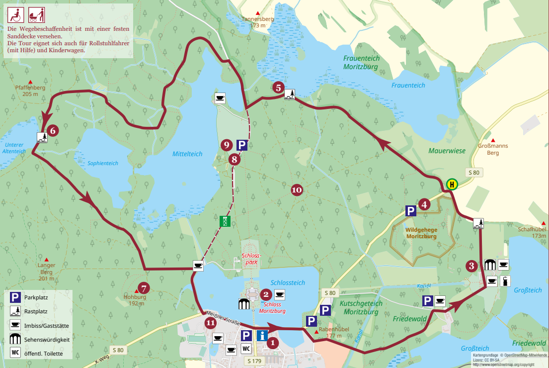 Wanderkarte Königsweg