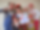 Clowns und Clowns mit Schild wir denken an Euch - R.SA Spendenmarathon 2020