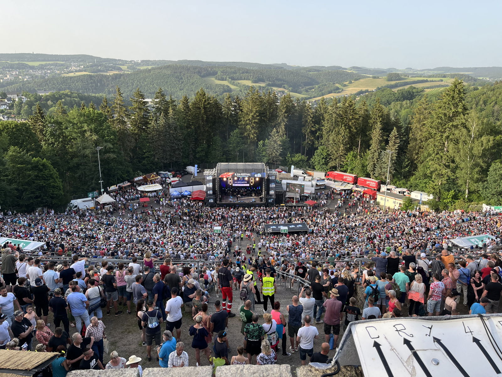 Blick auf die Waldbühne