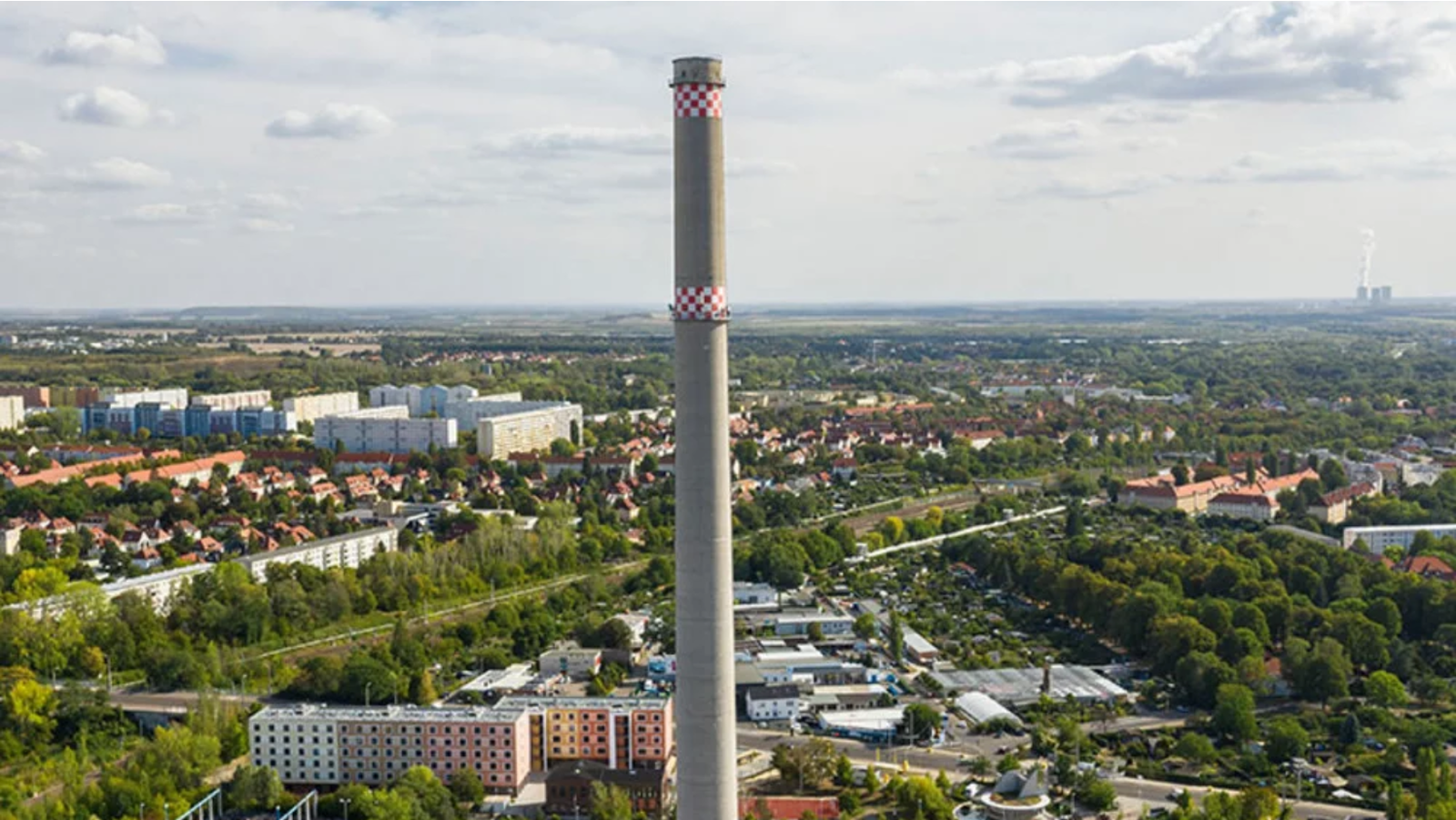 Schornstein Leipzig Sprengung 2023