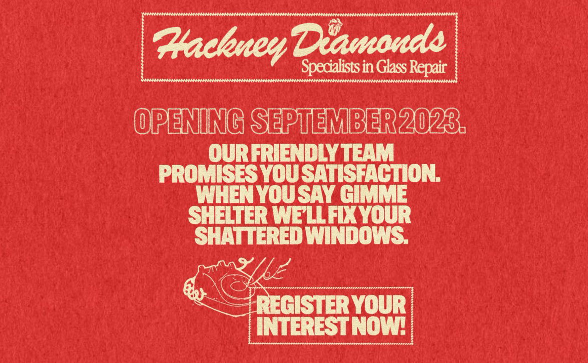 Anzeige Rolling Stones Hackney Gazette