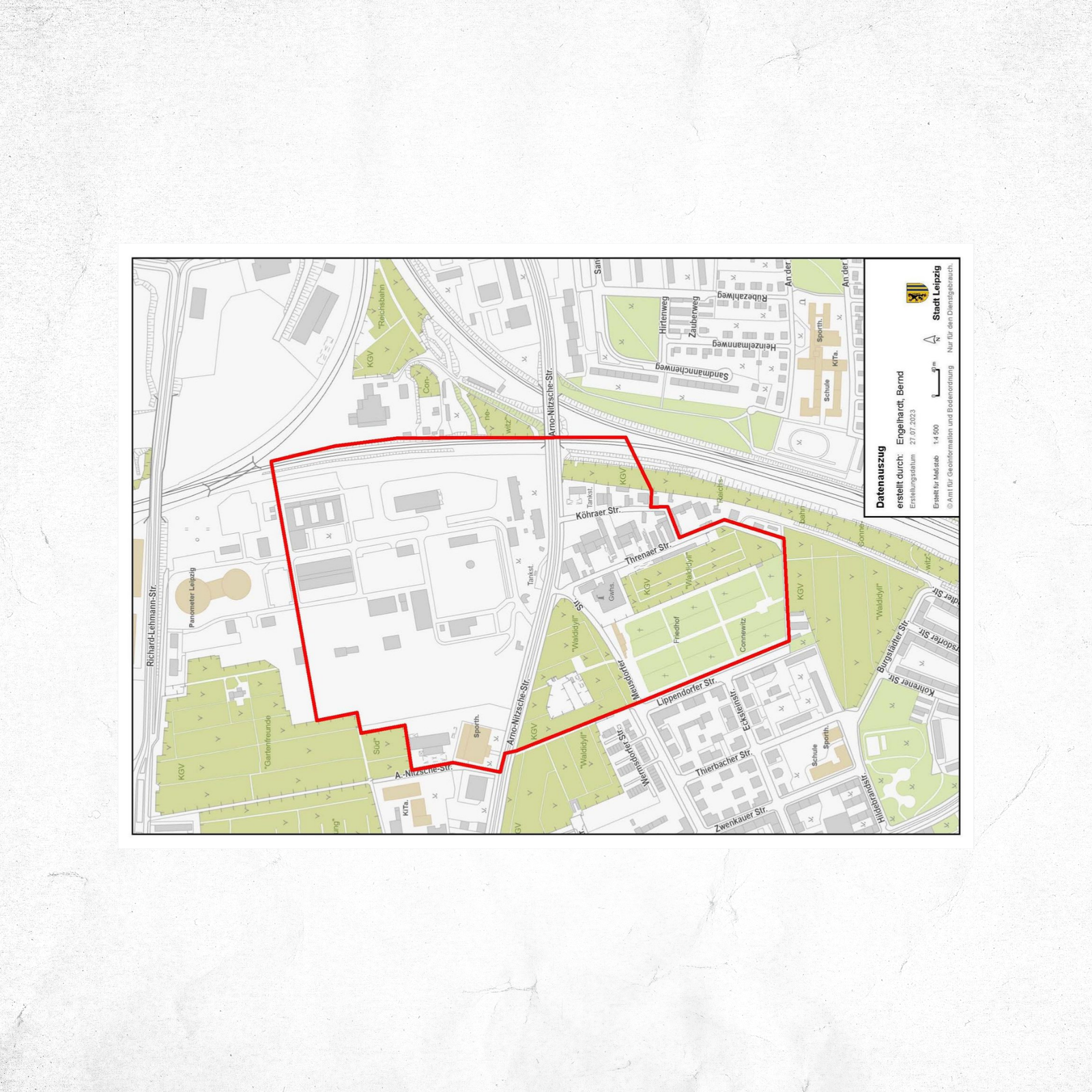 Sperrkreis Sprengung Leipzig 