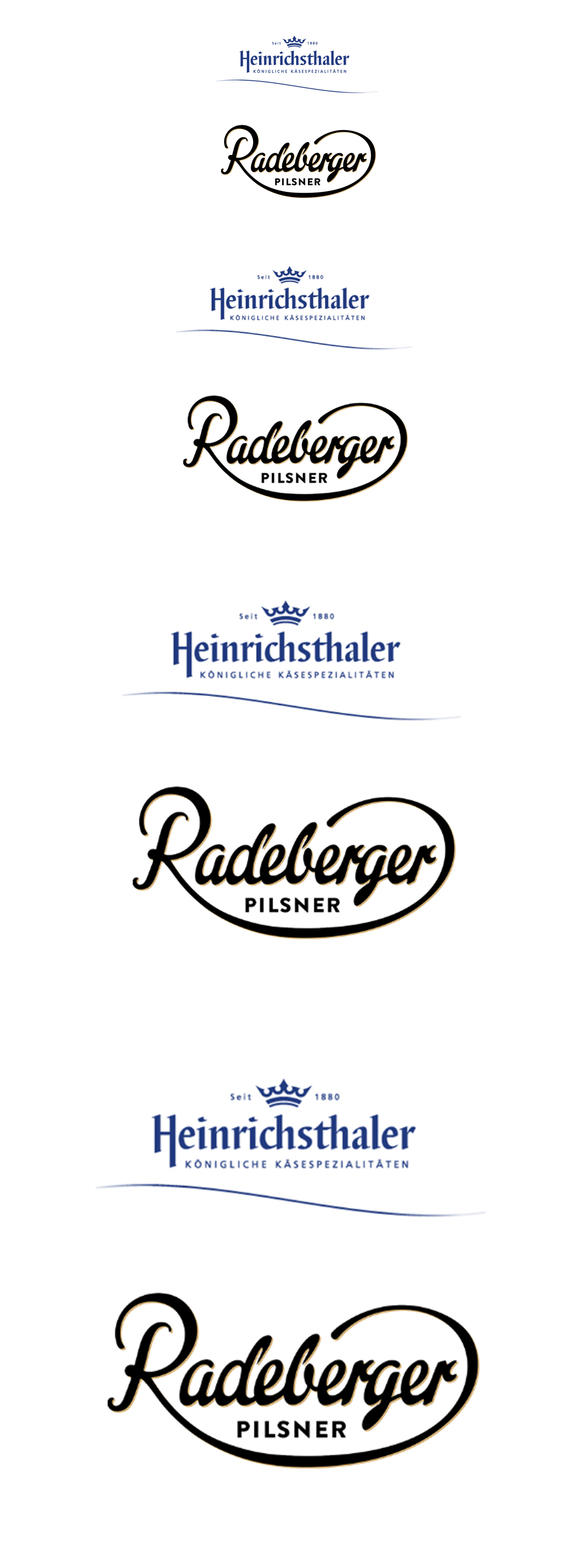 Radeberger und Heinrichsthaler_Logos