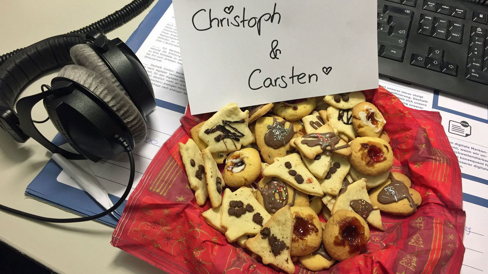 Plätzchen für Christoph Schneider und Carsten Richter