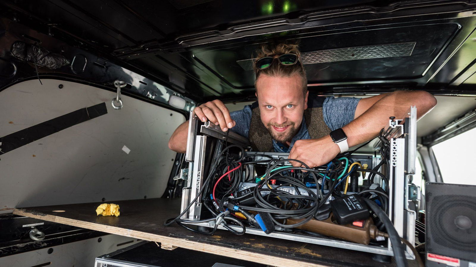 Martin Lobst im Technikauto 1080