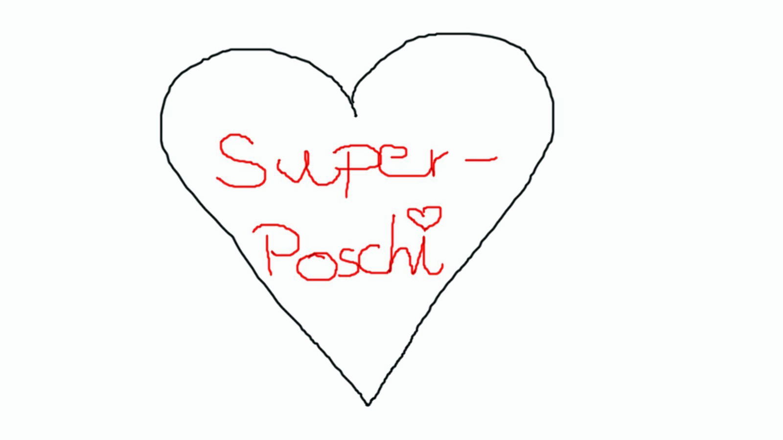 Super-Poschi bekommt den ersten Liebesbrief