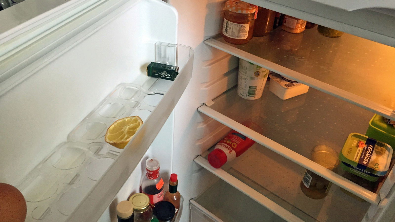 Gähnende Leere im Kühlschrank