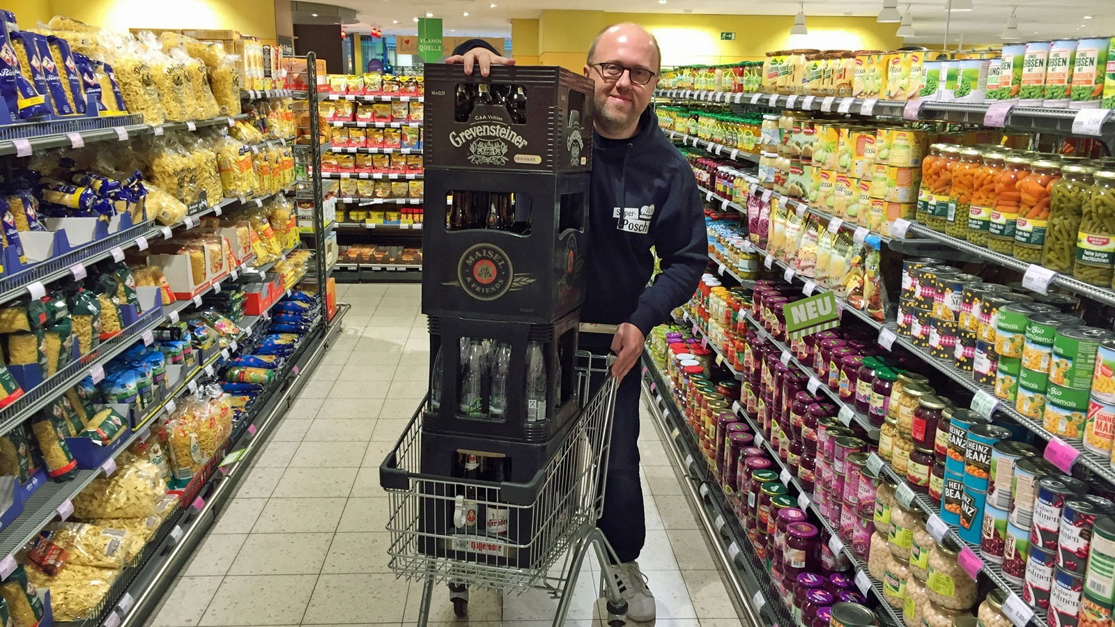 Super-Poschi verdoppelt Ihr Pfand